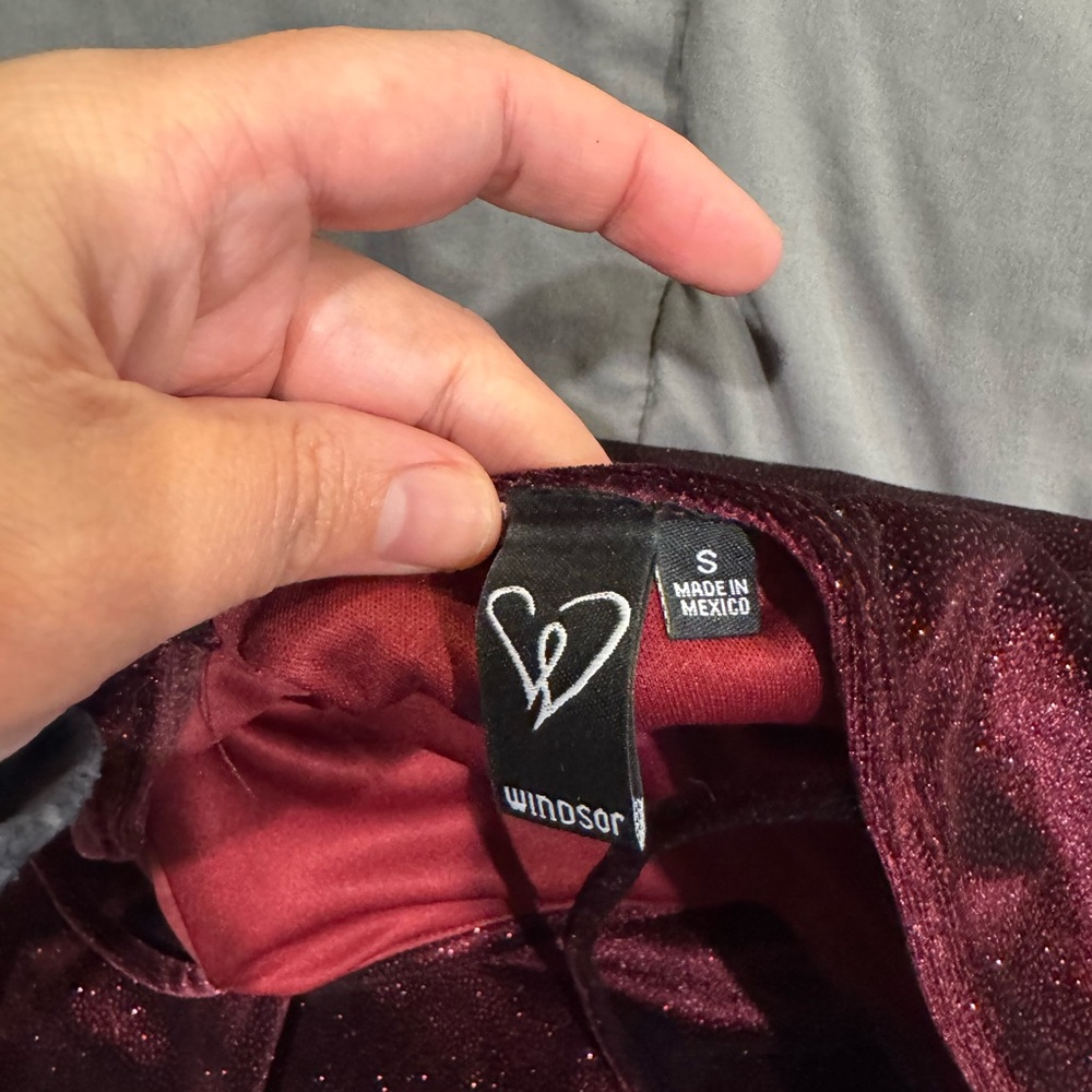 Windsor Deep Red Velvet Dress